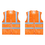 TOPTIE 2 High Reflective Visibility Breathable Safety Vests, Breathable and Bright Mesh Fabric