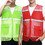 Custom Mesh Safety Vest Zipper Team Volunteer Uniform Vest, Reflective Running Vest with Pockets, Slim Fit