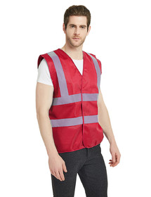 Industrial Safety Vest with Reflective Stripes, ANSI / ISEA Class 2