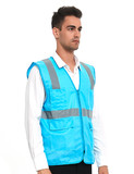 GOGO Safety Vest High Visibility Reflective Tape with Multi Pockets and Pen Dividers