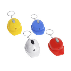 Muka Safety Cap Opener Keychain with Flashlight, Construction Hard Hat Portable Beer Bottle Opener Keychain