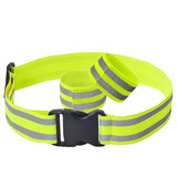 TOPTIE 3PCS High Visibility Reflective Bands for Wrist Arm Ankle Leg, Running Gear, Reflective Belt Bracelets