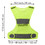 TOPTIE Reflective Vests Running Gear, High Visibility Safe Vest with 2 Reflective Bands and 1 Bag