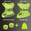 TOPTIE Custom Add Logo Reflective Vests Running Gear, High Visibility Safe Vest with 2 Reflective Bands and 1 Bag