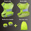 TOPTIE Reflective Vests Running Gear, High Visibility Safe Vest for Women & Men, Included 2 Reflective Bands & Bag