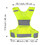 TOPTIE Reflective Vests Running Gear, High Visibility Safe Vest with 2 Reflective Bands and 1 Bag