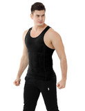 TOPTIE Men's Slimming Body Shaper Compression Shirt, Shapewear Sculpting Vest Muscle Tank
