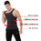 TOPTIE 3 Pack Men's Slimming Body Shaper Waist Trainer Vest, Chest Gynecomastia Compression Shirt