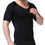 TopTie Seamless Compression V-neck Short Sleeve T-Shirt, Men's Shapewear Undershirt