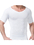 TOPTIE Seamless Compression V-neck Short Sleeve T-Shirt, Men's Shapewear Undershirt