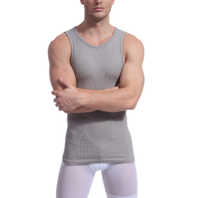 TOPTIE Men's Body Shaper Tank Top, Stretchy Undershirt For Exercising
