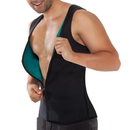 TopTie Neoprene Men's Shapewear Vest With Zip for Weight Loss, Muscle Building