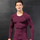 TOPTIE Men's Long Sleeve Fitted Compression Shirt, Cool Dry Base Layer for Men