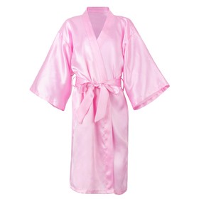 TOPTIE Kid's Silk Robe for Girls Birthday SPA Party Satin Kimono