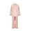 Toptie Kid's Custom Name Pajama Sets Silk Long Sleeve Button-Up Top Long Pants Little Kids