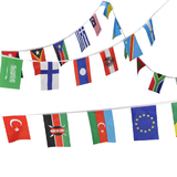 Aspire 8.2X5.5 inches String Of International Flags For Party Events Olympic Decorations, Festivals Flag Pennants - Up to 200 Counties