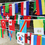 Aspire 11"X7.8" World National Flags Banners Assorted International Hanging String of Flags For Bar Party Events Decorations