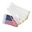 Aspire 10PCS/Pack 8.2X5.5 Inches Hand Held Flags American Decoration For Parades & Holidays With Plastic Stick Round Top