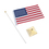 Aspire 10 Packs, 8.2X5.5 Inches United States of America Desk Flag Stick Flags With Base Stand Patriotic Gifts
