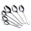 Muka 12 Pcs 18/8 Stainless Steel Demitasse Spoons Dinner Spoons Round Edge Sliver Flatware Small Spoon for Coffee Dessert, 4.8 inch