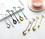 Muka Set of 6 Stainless Steel Appetizer Cake Fruit Forks for Wedding Party