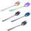 Muka Set of 6 18/8 Stainless Steel Spork Multi-Color Heavy Duty Flatware for Daily Use / Camping / Travel / Hiking