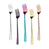 Muka 6 pcs Stainless Steel Fork Mirror Polished Dinner Fork with Round Edge, 8 1/16