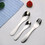 Muka Personalized Stainless Steel Children Flatware Kids Spoons Forks with Custom Text / Logo