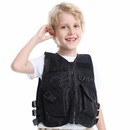 TopTie Kids Tactical Vest Adjustable Military Soldier Style Birthday Gift for Role Play Outdoor Training Game 2-9 Years Old