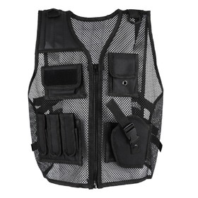 Toptie Military Tactical Vest for Kids Mesh Fabric Breathable Lightweight Children Combat Vest