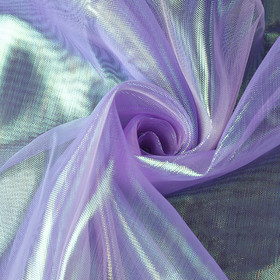 Iridescent Crushed Organza Fabric 59" x 11 Yard Shimmer Organza for Flower Wrapping, Wedding Decoration, DIY Craft