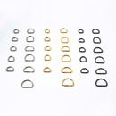 Metal 100Pcs D-Ring Buckles, 1/2