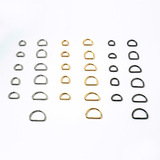 Metal 100Pcs D-Ring Buckles, 1/2