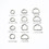 Metal 100Pcs D-Ring Buckles 1-1/2"W x 3/4"H, Non Welded DRing Loop, Multi-Purpose, DIY Accessories