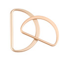Metal 100 Pieces D Ring Buckles Zinc Alloy Flat D Ring Semi-Circular D Ring for Multi-purpose, Wholesale D ring