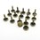 480 Sets Double Cap Rivet Kit, Rapid Studs Rivets and Punch Press Setting Tool, 4 Colors Assorted, Hat Rivet for Leather, Craft, Jeans