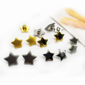 Star Shank Buttons 50 Pieces, Button with Shank, Shirt Button, Blouse Button, for Sewing, Embellishment