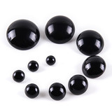 Black Shank Button 100 Pcs, Resin Domed Buttons, Bear Doll Eyes Buttons, Sew-on Button, Craft Buttons Shirt, Blouse