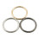 Muka Metal O Rings 50 Pieces, Seamless Welded Metal Loop, for Luggage Belt, Craft Leather Handbag