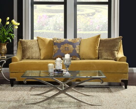 Furniture of America IDF-2201-SF Jepson Traditional Upholstered Sofa
