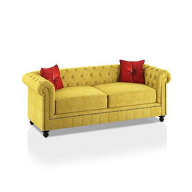 Furniture of America IDF-2284-SF Shields Rolled Arms Sofa