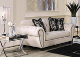 Furniture of America IDF-2292-LV Olgin Transitional Button Tufted Loveseat