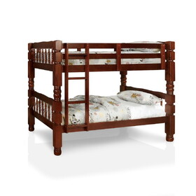 Furniture of America IDF-2527CH Bengali Cottage Solid Wood Bunk Bed
