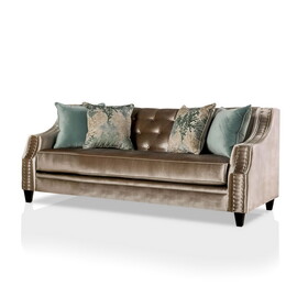 Furniture of America Westmoreland Nailhead Trim Sofa