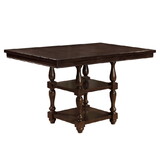 Furniture of America IDF-3133PT Roselyn Cottage 2-Shelf Counter Height Table