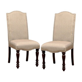 Furniture of America IDF-3133SC Roselyn Cottage Nailhead Trim Side Chairs (Set of 2)