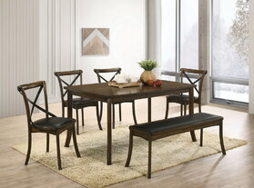 Furniture of America IDF-3148T Marcan Transitional Rectangular Dining Table
