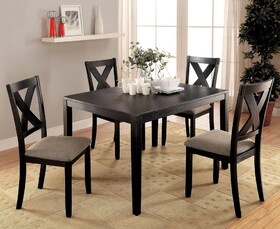 Furniture of America IDF-3175T-5PK Cameron Transitional 5-Piece Solid Wood Dining Set
