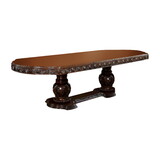 Furniture of America Beau Traditional 2-Extension Leaves Dining Table