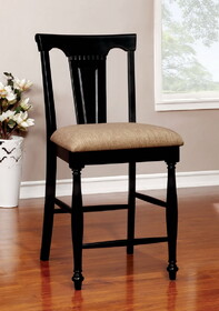 Furniture of America Barbara Cottage Padded Counter Height Chairs